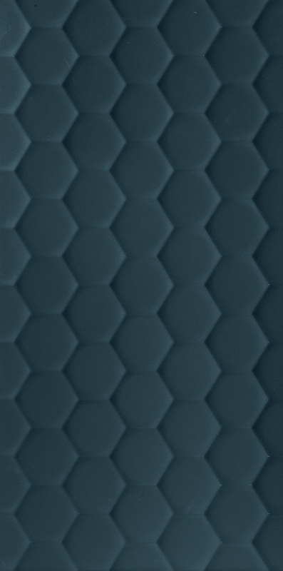 4D Hexagon Deep Blue Matt 40x80 RT